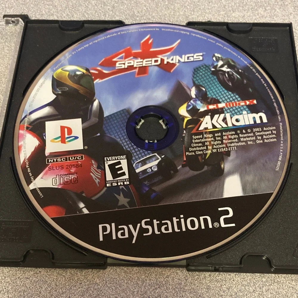Sony PlayStation 2 Speed Kings Disc - Black, Blue, Red - Picture 1 of 2